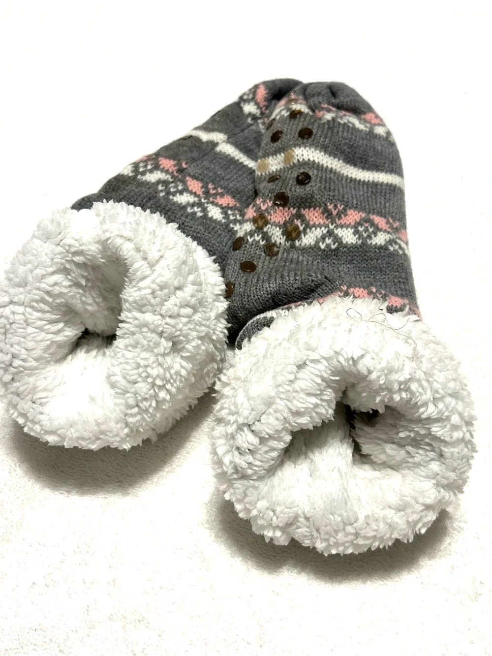 5/$15💥 Cozy Cabin Slipper Socks Winter Snowflake ❄️